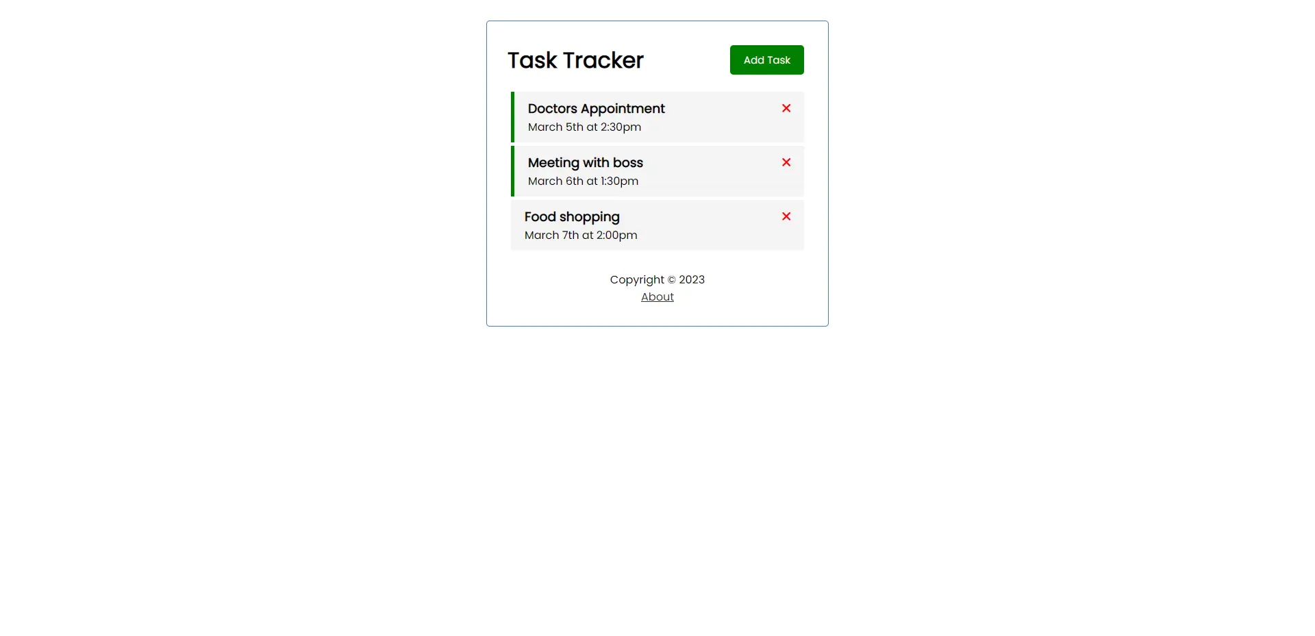 Task Tracker App project preview